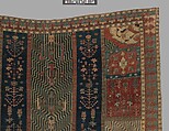 Garden Carpet, Cotton (warp and weft), wool (pile); symmetrically knotted pile