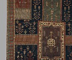 Garden Carpet, Cotton (warp and weft), wool (pile); symmetrically knotted pile