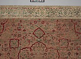 Velvet and Silk Carpet, Silk, metal wrapped thread; cut and voided velvet, brocaded