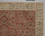 Velvet and Silk Carpet, Silk, metal wrapped thread; cut and voided velvet, brocaded