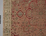 Velvet and Silk Carpet, Silk, metal wrapped thread; cut and voided velvet, brocaded
