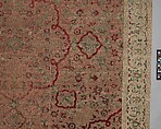 Velvet and Silk Carpet, Silk, metal wrapped thread; cut and voided velvet, brocaded