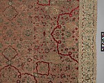 Velvet and Silk Carpet, Silk, metal wrapped thread; cut and voided velvet, brocaded