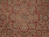 Velvet and Silk Carpet, Silk, metal wrapped thread; cut and voided velvet, brocaded