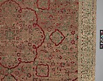 Velvet and Silk Carpet, Silk, metal wrapped thread; cut and voided velvet, brocaded