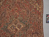 Rug with an Interlocking Lozenge-Medallion Design, Wool (warp, weft, and pile); symmetrically knotted pile