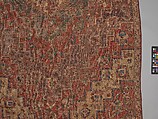 Rug with an Interlocking Lozenge-Medallion Design, Wool (warp, weft, and pile); symmetrically knotted pile