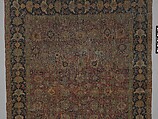 Carpet, Wool (pile), cotton (warp and weft); asymmetrically knotted pile