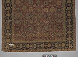 Carpet, Wool (pile), cotton (warp and weft); asymmetrically knotted pile