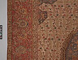 Ushak Medallion Carpet on White Ground, Wool (warp, weft and pile); symmetrically knotted pile