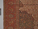 Ushak Medallion Carpet on White Ground, Wool (warp, weft and pile); symmetrically knotted pile