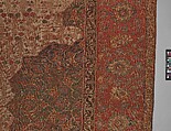 Ushak Medallion Carpet on White Ground, Wool (warp, weft and pile); symmetrically knotted pile