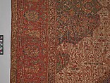Ushak Medallion Carpet on White Ground, Wool (warp, weft and pile); symmetrically knotted pile