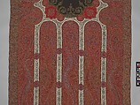 Shawl of Joined Fragments, Wool, silk; double interlocking twill tapestry weave, embroidered, pieced