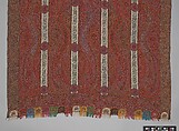 Shawl of Joined Fragments, Wool, silk; double interlocking twill tapestry weave, embroidered, pieced