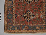 Carpet, Wool (warp, weft and pile); symmetrically knotted pile