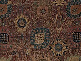 Vase Carpet, Cotton (warp and weft), silk (weft), wool (weft and pile); asymmetrically knotted pile