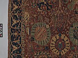 Vase Carpet, Cotton (warp and weft), silk (weft), wool (weft and pile); asymmetrically knotted pile
