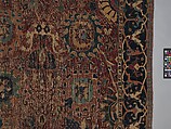 Vase Carpet, Cotton (warp and weft), silk (weft), wool (weft and pile); asymmetrically knotted pile