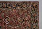 Carpet, Wool (warp, weft and pile); asymmetrically knotted pile