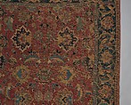Carpet, Wool (warp, weft and pile); asymmetrically knotted pile