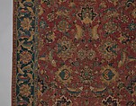 Carpet, Wool (warp, weft and pile); asymmetrically knotted pile