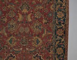 Carpet, Wool (warp, weft and pile); asymmetrically knotted pile
