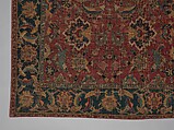 Carpet, Wool (warp, weft and pile); asymmetrically knotted pile