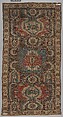 Carpet with a Geometricized Medallion Design, Wool (warp, weft and pile); symmetrically knotted pile