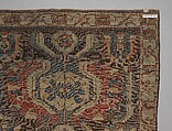 Carpet with a Geometricized Medallion Design, Wool (warp, weft and pile); symmetrically knotted pile