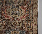 Carpet with a Geometricized Medallion Design, Wool (warp, weft and pile); symmetrically knotted pile