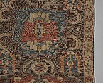 Carpet with a Geometricized Medallion Design, Wool (warp, weft and pile); symmetrically knotted pile