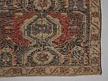 Carpet with a Geometricized Medallion Design, Wool (warp, weft and pile); symmetrically knotted pile