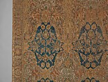 'Polonaise' Carpet, Cotton (warp and weft), silk (weft and pile), metal wrapped thread; asymmetrically knotted pile, brocaded