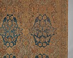 'Polonaise' Carpet, Cotton (warp and weft), silk (weft and pile), metal wrapped thread; asymmetrically knotted pile, brocaded
