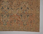 'Polonaise' Carpet, Cotton (warp and weft), silk (weft and pile), metal wrapped thread; asymmetrically knotted pile, brocaded