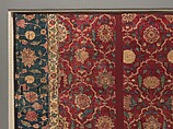 Fragments of a Trellis Pattern Carpet, Silk (warp and weft), pashmina wool (pile); asymmetrically knotted pile