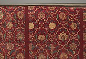 Fragments of a Trellis Pattern Carpet, Silk (warp and weft), pashmina wool (pile); asymmetrically knotted pile