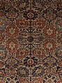 Carpet, Silk (warp, weft and pile); symmetrically knotted pile