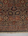 Carpet, Silk (warp, weft and pile); symmetrically knotted pile
