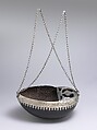 Begging Bowl, Yar Muhammad, Coco-de-mer shell, silver and gilded silver; pierced and engraved