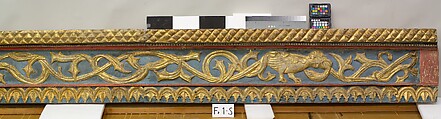 Ceiling, Wood; carved, painted, and gilded