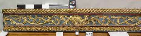 Ceiling, Wood; carved, painted, and gilded