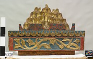 Ceiling, Wood; carved, painted, and gilded