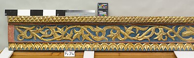 Ceiling, Wood; carved, painted, and gilded