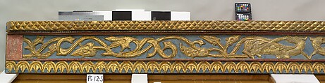 Ceiling, Wood; carved, painted, and gilded