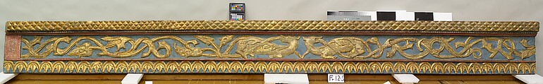Ceiling, Wood; carved, painted, and gilded