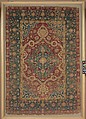 Silk Kashan Carpet, Silk (warp, weft and pile); asymmetrically knotted pile