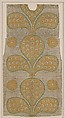 Fragment of a Kaftan Back, Silk, metal wrapped thread; taqueté (seraser)
