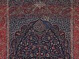 Woven Wall Hanging, Wool, metal wrapped thread; double interlocking twill; tapestry weave, embroidered